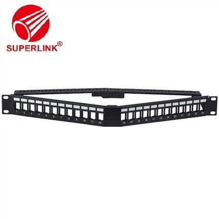 Network 24 Ports Cat5e UTP Daim Vaj Huam Sib Luag Khoom Xa Duab